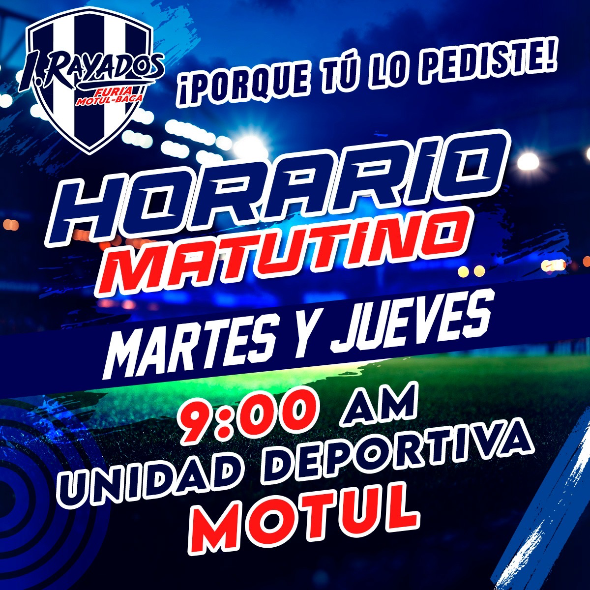 Horario matutino, importante